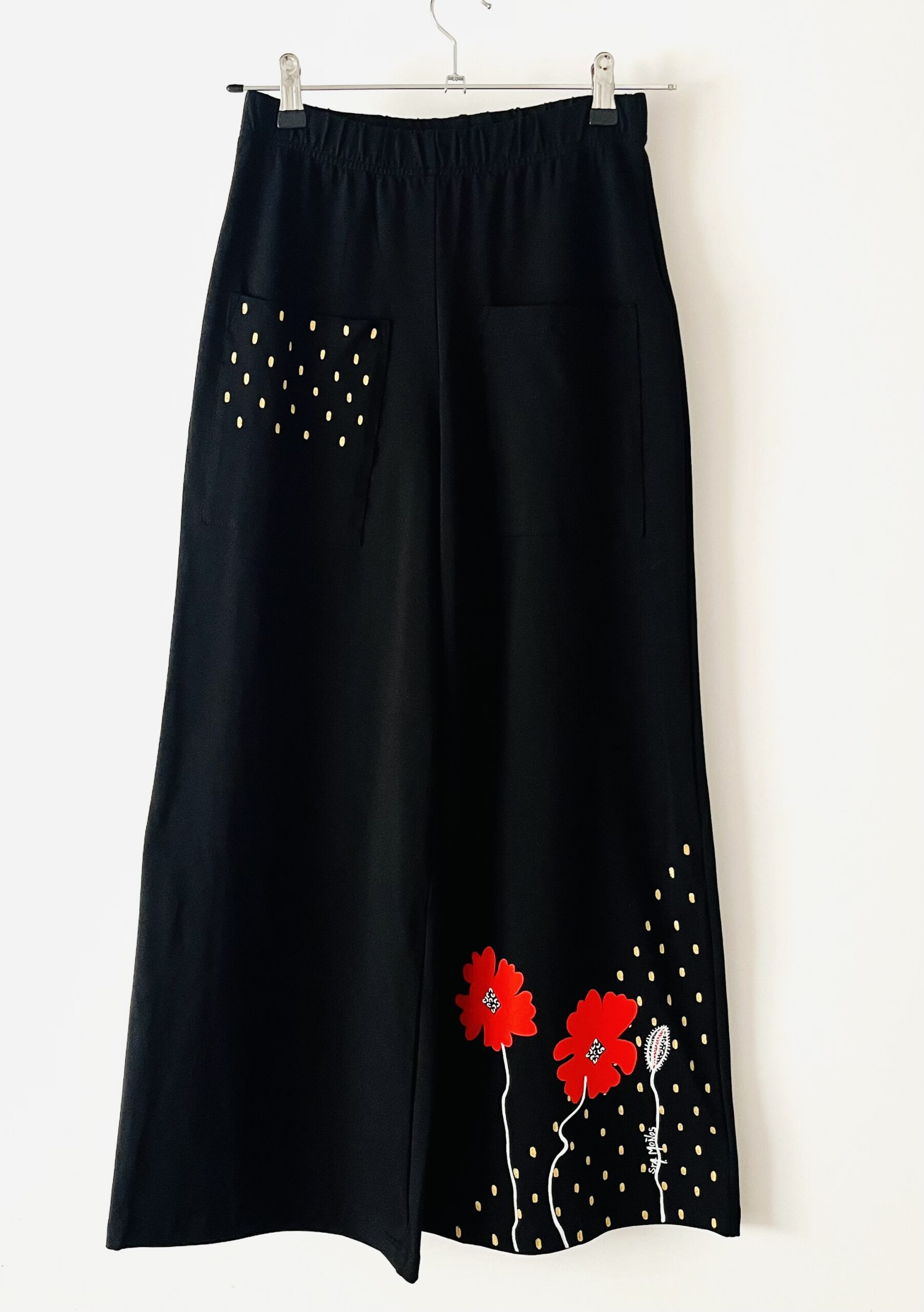 pantalón negro amapolas 2