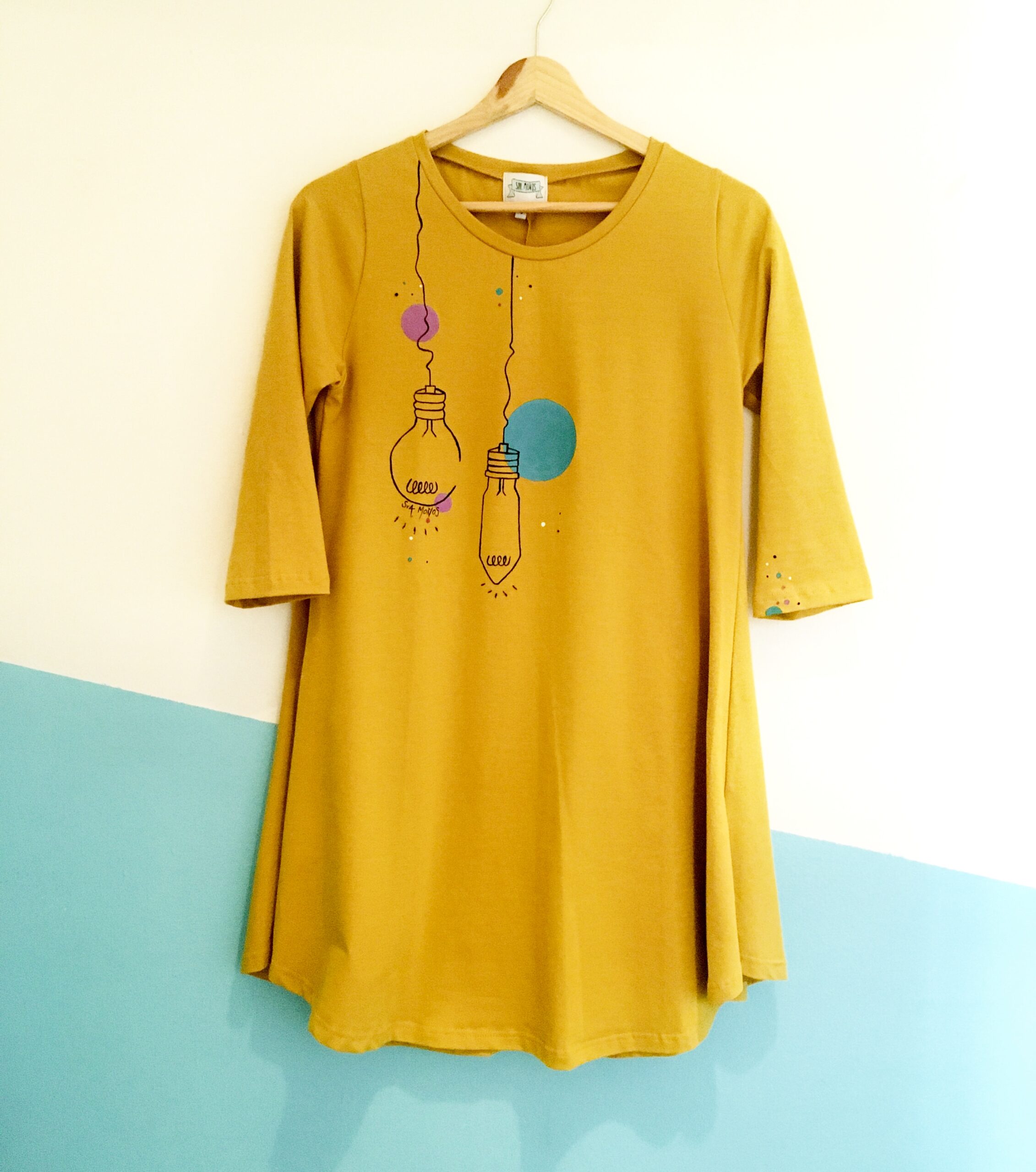 vestido río bombillas
