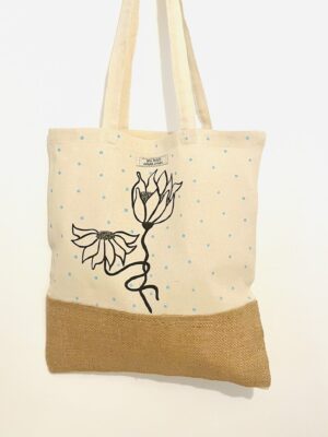 TOTE SILUETA MARGARITAS